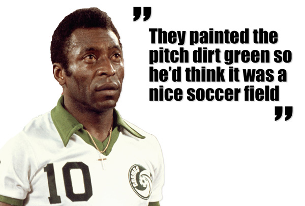 Pelé debuterar för New York Cosmos